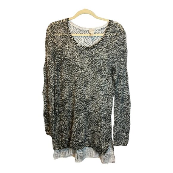 Chico's Sweater Women's Size Medium Knit Tunic‎ Cover up Chicos 1 - Picture 1 of 4